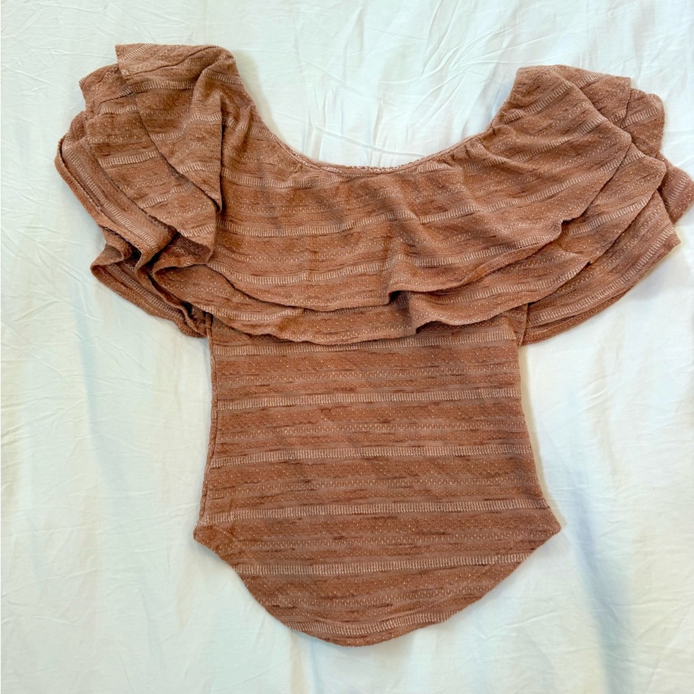 Free People Heirloom Ruffle top - Picture 3 of 5